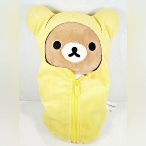 RARE Rilakkuma Sleeping Bag BIG 16” Plush Doll Exclusive to JAPAN SAN-X